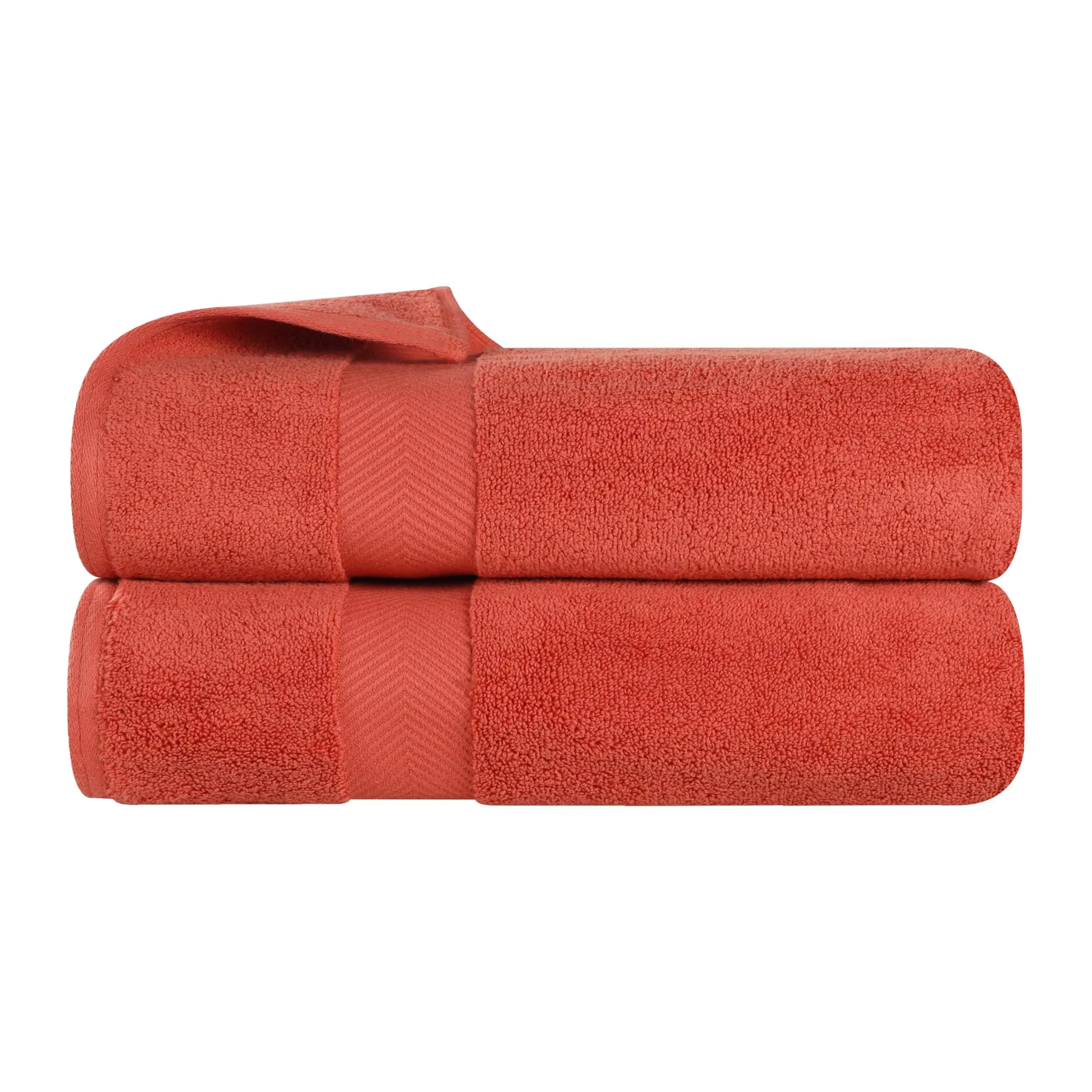 Superior Zero-Twist Cotton 2-pc. Bath Towel Set Brick