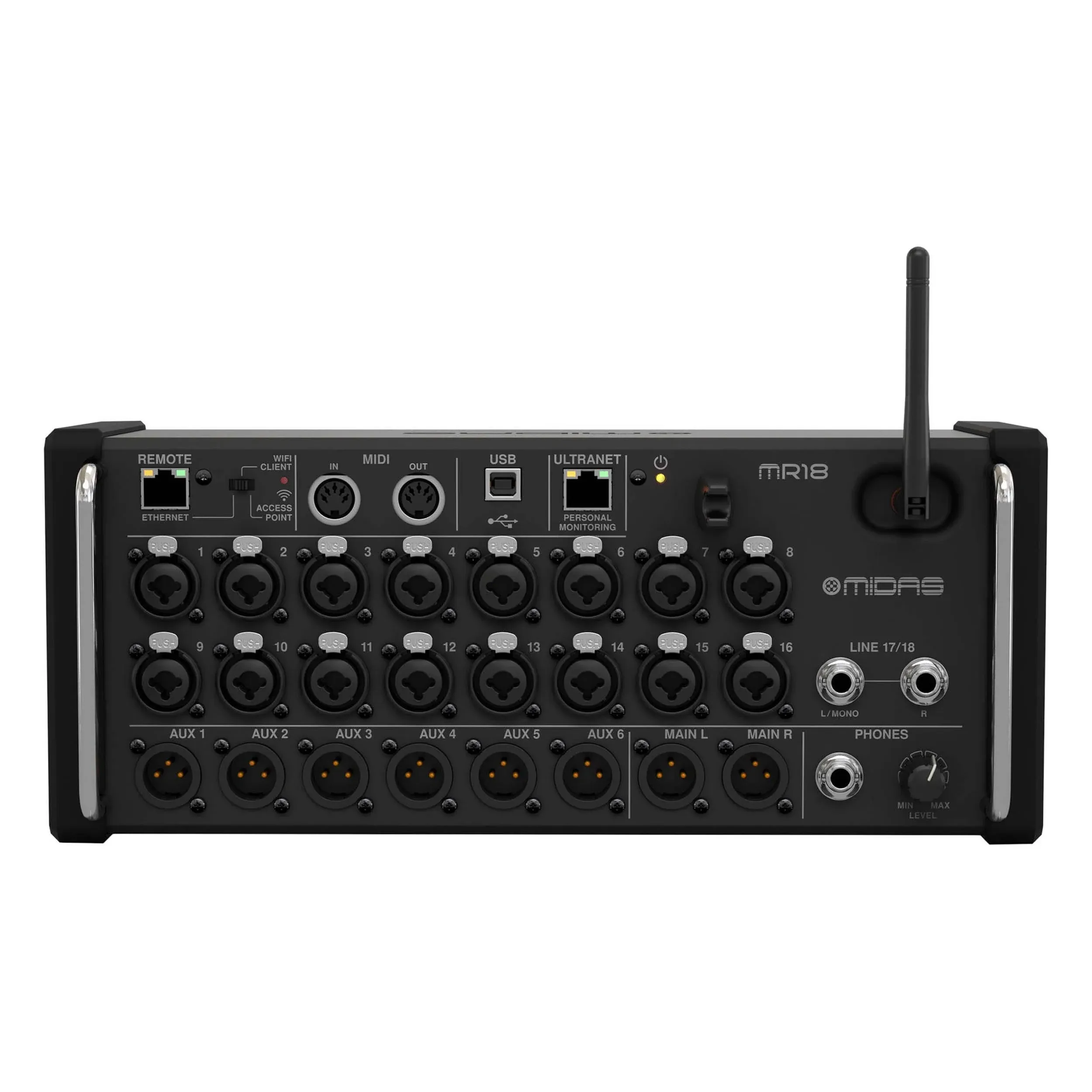 Midas MR18 - 18-Input Digital Mixer for iPad/Android Tablets