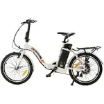 UL Certified-Ecotric Starfish 20 inches portable and folding electric bike - White