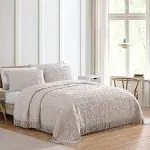 Medallion Chenille Bedspread Standard Sham Blush