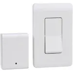 Woods 59773 Wireless Wall Switch Remote for Indoor Light Control White