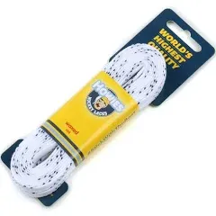 Howies Hockey Skate Laces Waxed White 96 inch (Senior 6-8)