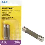 Bussmann BP/ABC-20 Fuse, 20 a, 250 Vac, 125 Vdc, 400 a, 10 Ka Interrupt, Ceramic Body, G