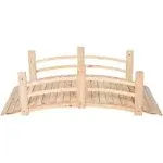 Shine Company 4 ft. Cedar Garden Bridge - Natural