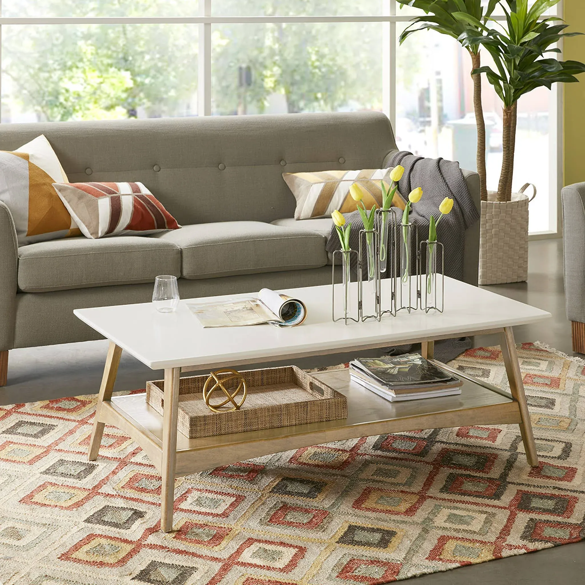 Madison Park - Parker Coffee Table - Off-White/Natural