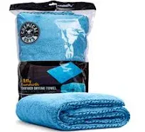 Chemical Guys MIC1996 Woolly Mammoth Microfiber Dryer Towel (36" x 25") Cars,Trucks, SUVs, RVs, Home, Pets, Messes, Blue