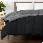 Bare Home Reversible Down Alternative Comforter Twin/Twin XL - Black - Grey