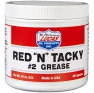 LUCAS 10574 Red N Tacky Famous All Purpose Grease 1LB, ONE Tub Included