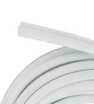 Frost King Tubular Vinyl Gasket Weatherstrip, 1/2&#034; W, 1/4&#034; T, 17&#039; L, White