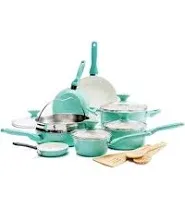 GreenPan Rio 16-Piece Ceramic Nonstick Cookware Set