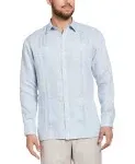 Cubavera 100% Linen Long Sleeve Guayabera Shirt - Cashmere Blue