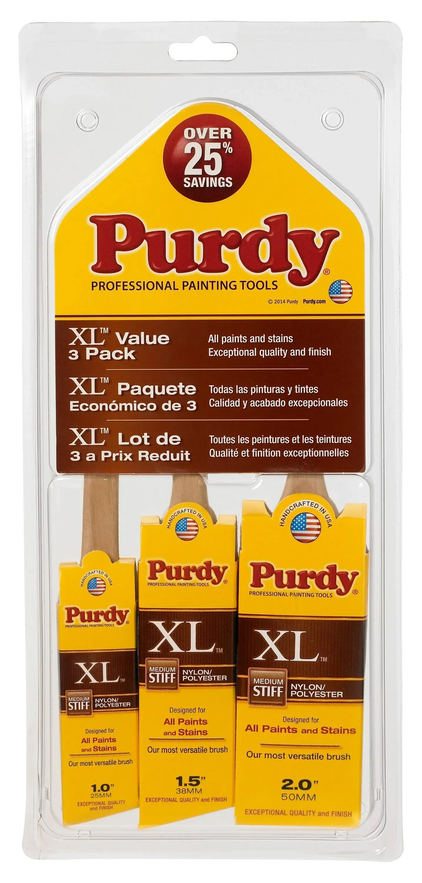 Purdy 140853100 XL Brush 3 Pack