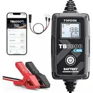 Topdon New Design Tb6000 Pro 12v 6v Lcd Screen Small Smart App Control 8a/3a/1a Auto Car Lithium Battery Charger Tester Analyzer - Buy Car Battery Charger Tester Analyzer,Lithium Battery Charger 12v Car,8a/3a/1a Car Battery Charger Product on Alibaba.com