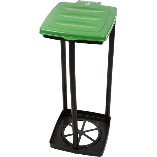 Portable Trash Bag Holder- Collapsible Trashcan for Garbage and Indoor / Outdoor Use by Wakeman Outdoors- Ideal for Camping Recycling and More (Green)