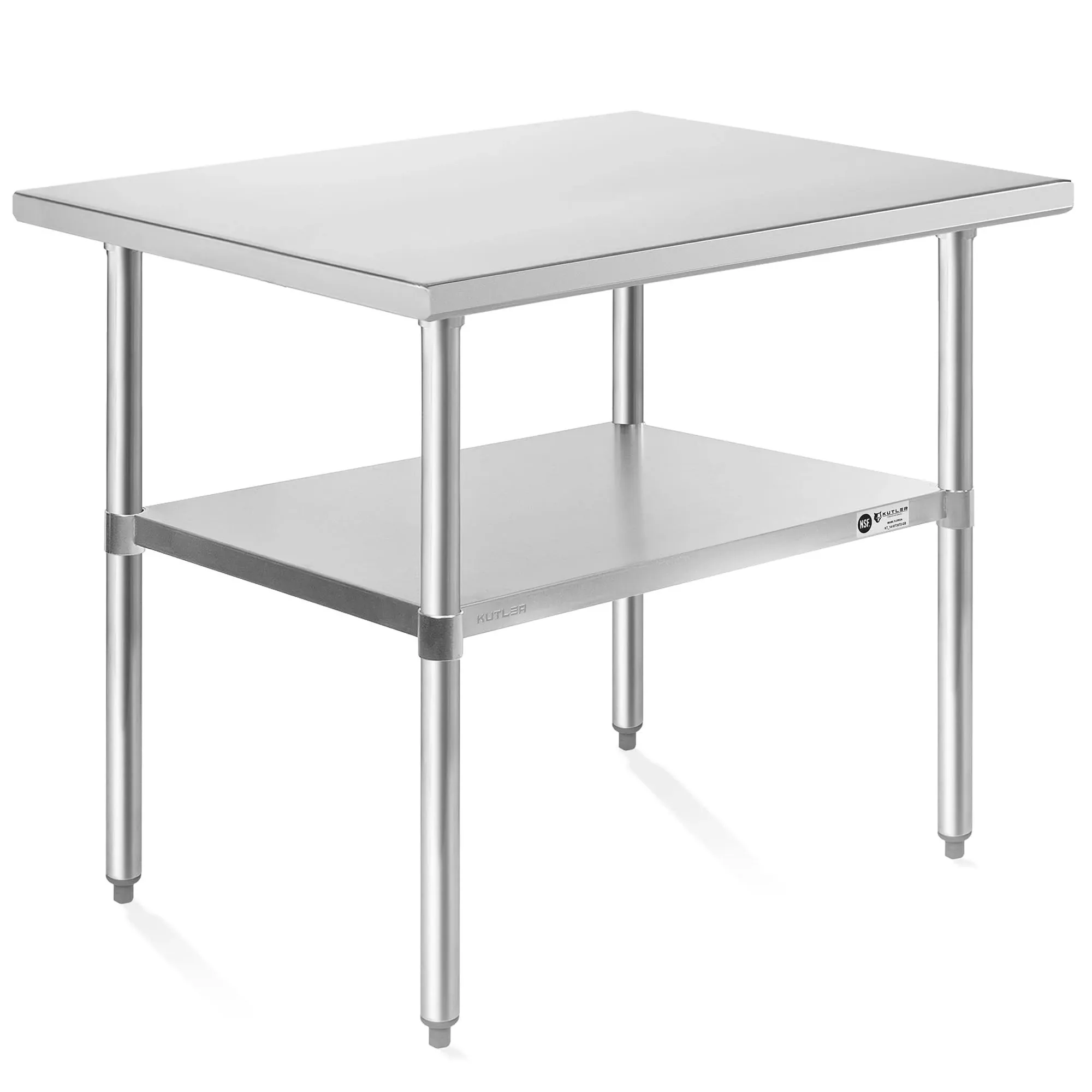 KUTLER 24 in. x 36 in. Stainless Steel Kitchen Prep Table with Bottom Shelf REST-PREP-KT_05