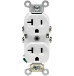 Leviton - CBR20-WMP - 20 Amps 125 Volt Duplex White Outlet 5-20R - 10/Pack