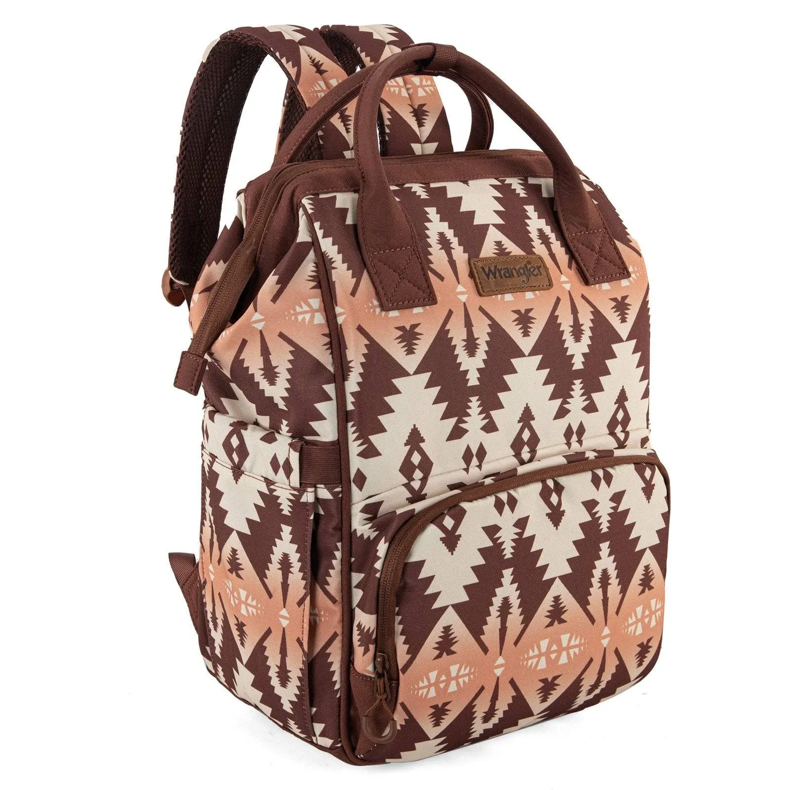 Wrangler Aztec Printed Callie Backpack - Brown