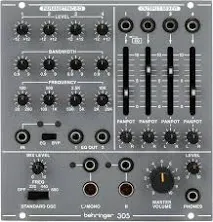 Behringer 305 Parametric EQ, Mixer, and Output Eurorack Module