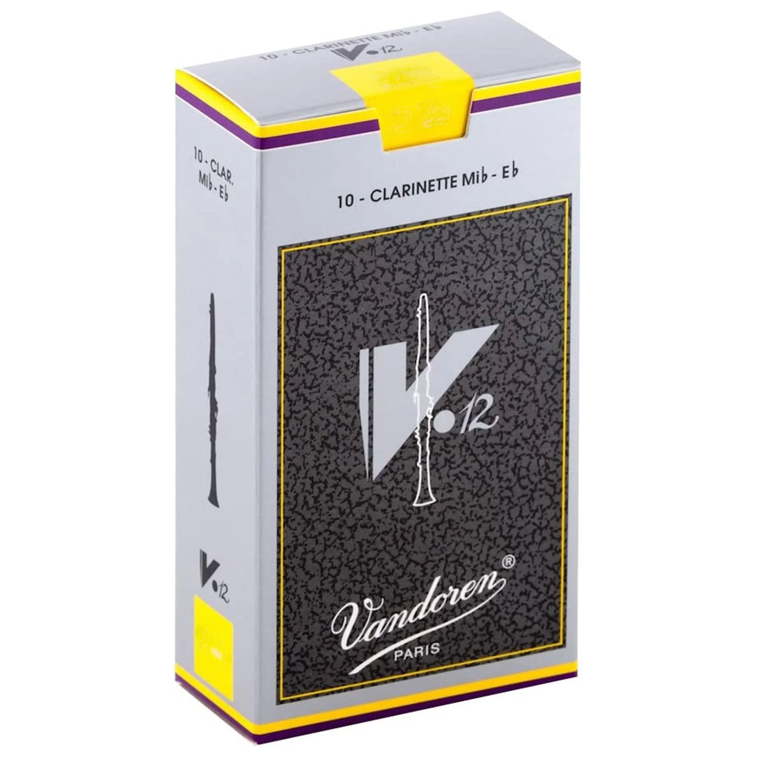 Vandoren CR6145 Eb Clarinet V.12 Reeds Strength 4.5; Box of 10