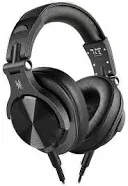 OneOdio A71 Studio Gaming Portable Wired Over Ear Headphones w/ Boom Mic, Black