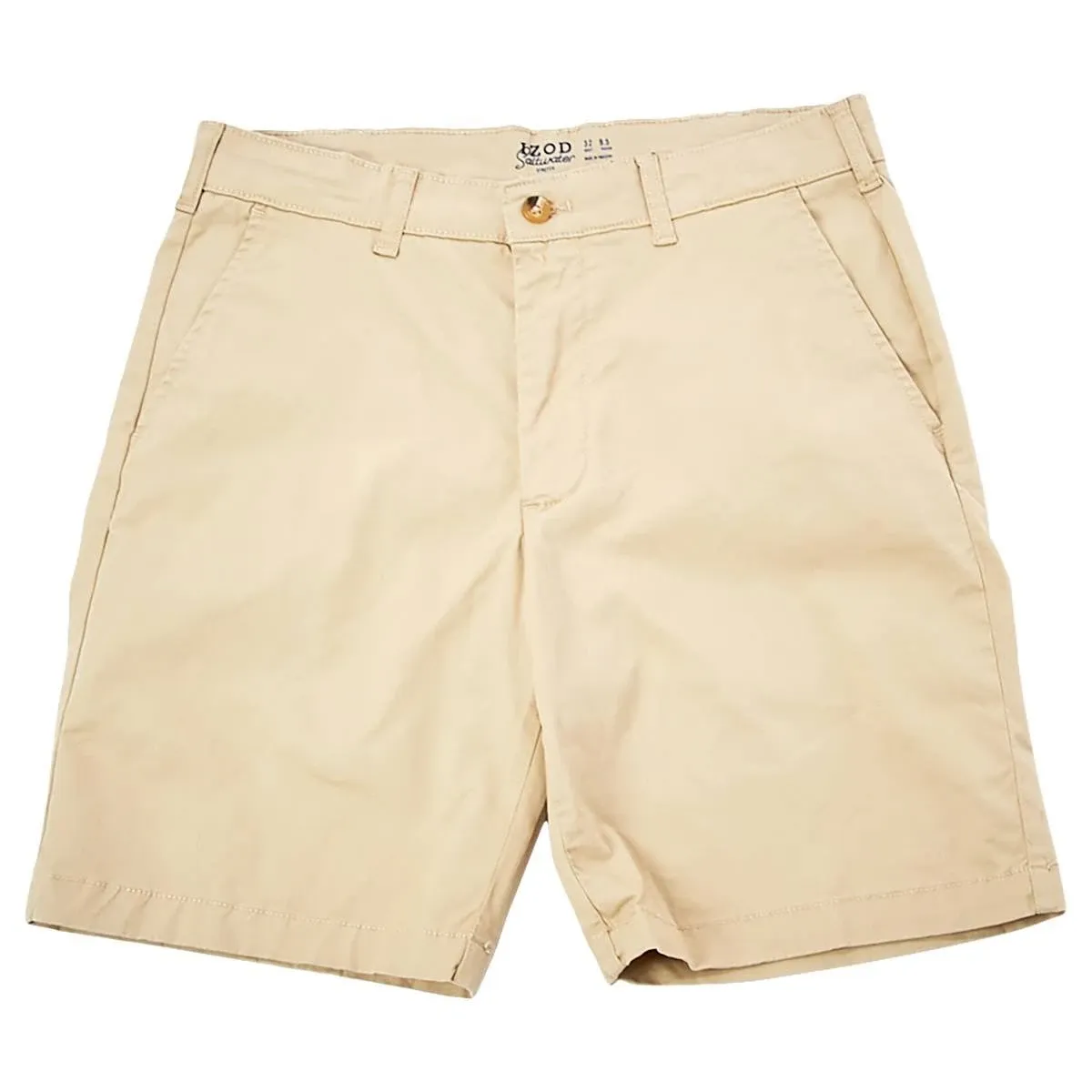 Izod Men's Saltwater 9.5" Flat Front Chino Shorts - Size 36