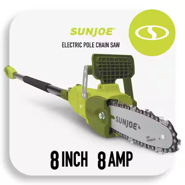 Sun Joe SWJ806E 2-in-1 Electric Convertible Pole Chain Saw