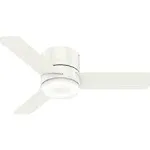 Hunter 44" Minimus Ceiling Fan with LED Light - Fresh White - 59452