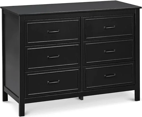 DaVinci Charlie 6-Drawer Double Dresser - Ebony