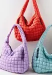 Free People FP Movement Quilted Carryall Tote BAG Lilac