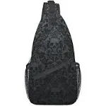 Skull Sling Bag Gothic Sling Backpack Black Crossbody Bag Men Casual Shoulder Daypack For Women Men Lightweight Travel Hiking H9j4# From Watchsa, $17.88 | DHgate.Com