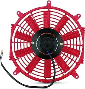 Mishimoto MMFAN-12RD - Slim Electric Fan 12 in. Red