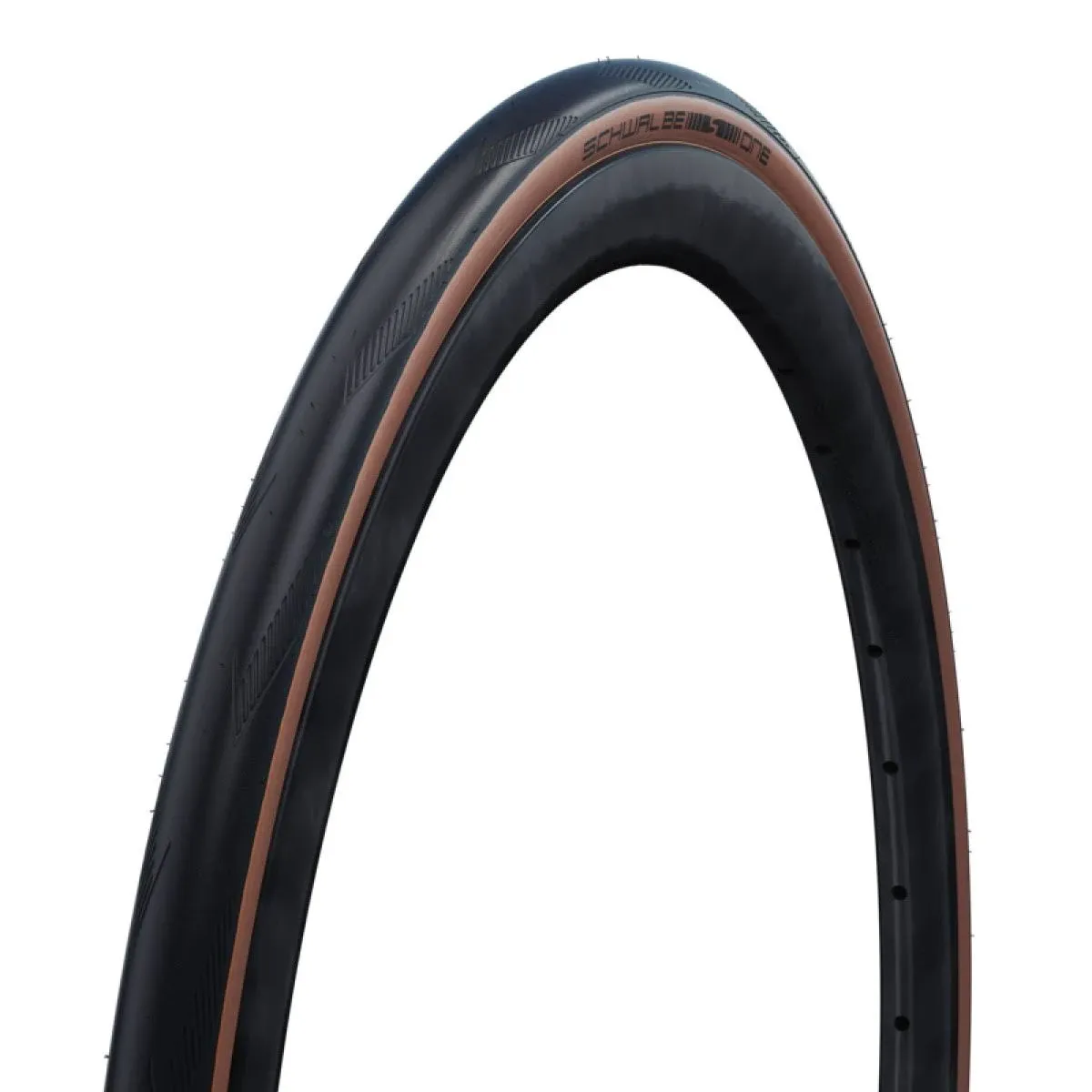 Schwalbe One Tire (700 x 25) Tubeless Folding, Bronze Performance Line RaceGuard ...