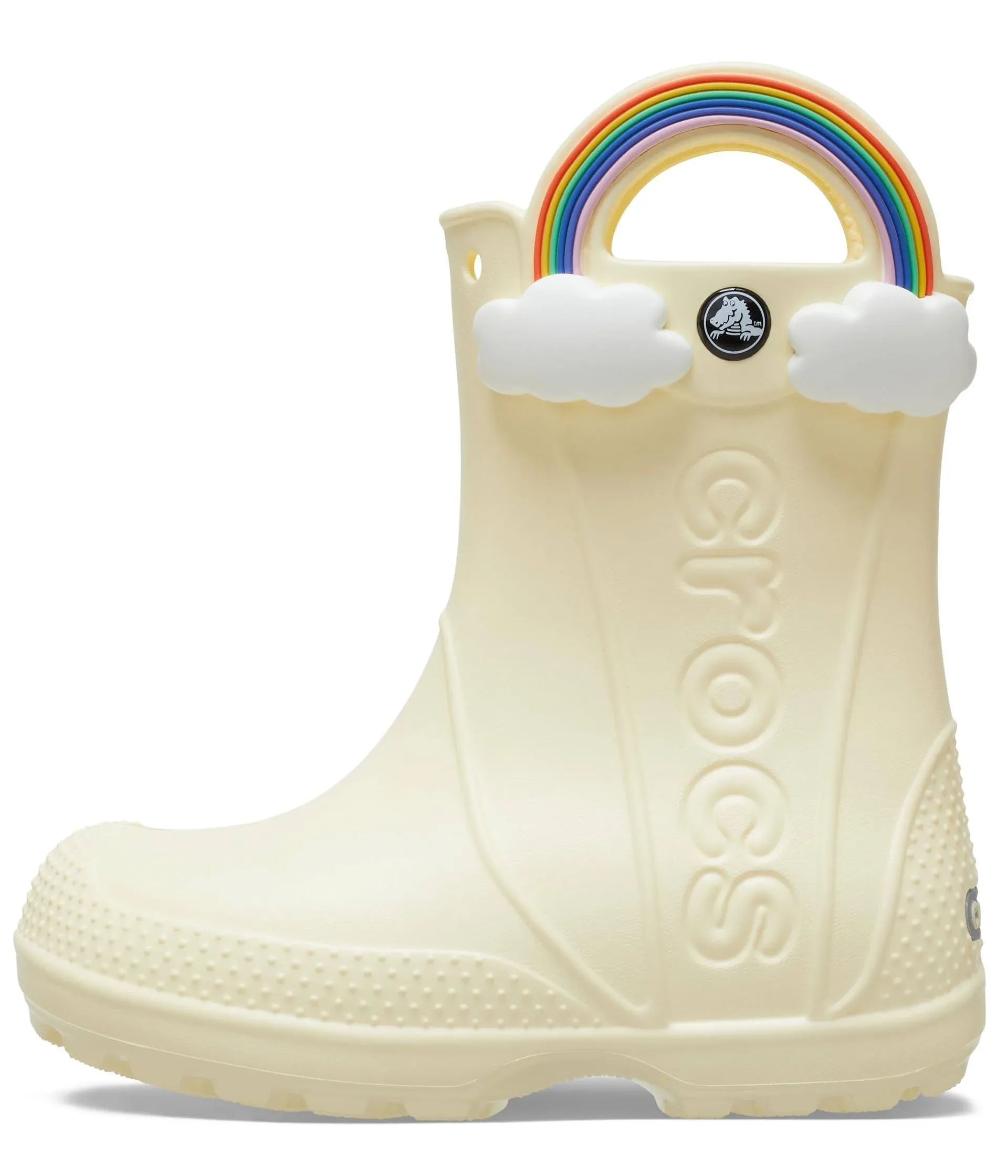 Crocs Kids' Handle It Rainbow Rain Boot, Yellow, C6