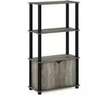  Brahms 4-Tier Multipurpose 3-Tier with Cabinet Espresso/Black