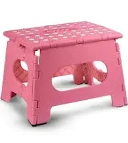 Folding Step Stool - Enough to Support Adults and Safe Enough for Kids. 11&#034; Wide