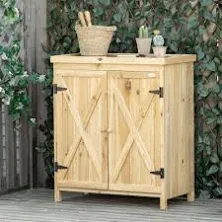 Outsunny Garden Storage Cabinet