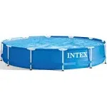 12 ft x 30 in Round Above Ground Outdoor Backyard Swimming Family Pool