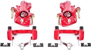 Power Stop 94-01 Acura Integra Rear Red Calipers w-Brackets - Pair S1556