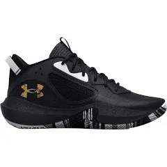 Under Armour Unisex GS Lockdown6 Size 5Y Black Basketball Shoes NIB MSRP $55