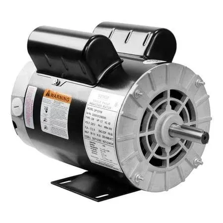 VEVOR 3HP Air Compressor Motor, 230V 15 Amps Electric Motor, 3450RPM 56 Frame, 5