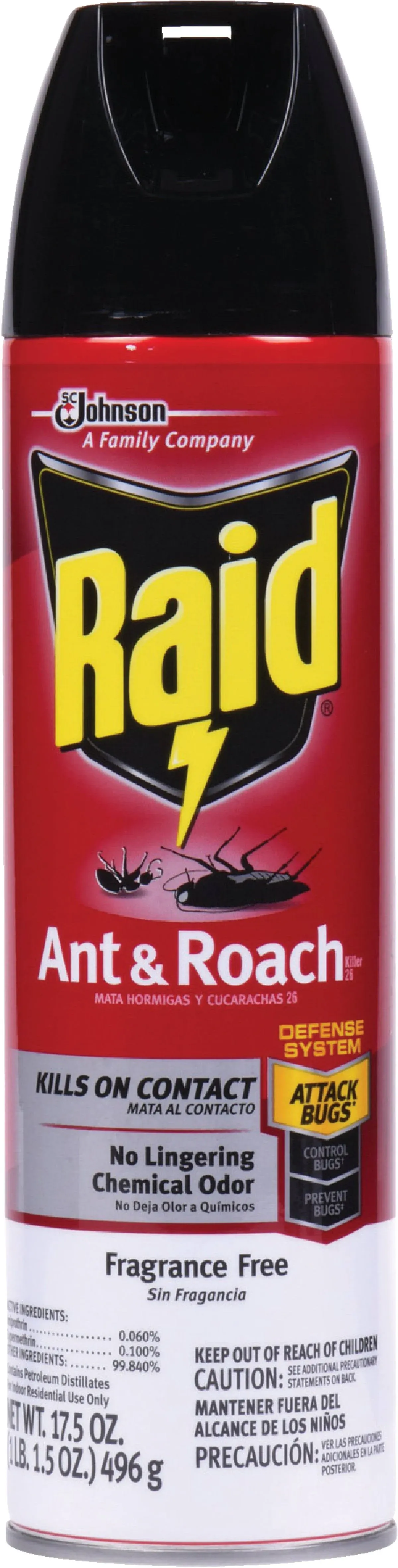 Raid Ant & Roach Killer Fragrance Free 17.5 oz