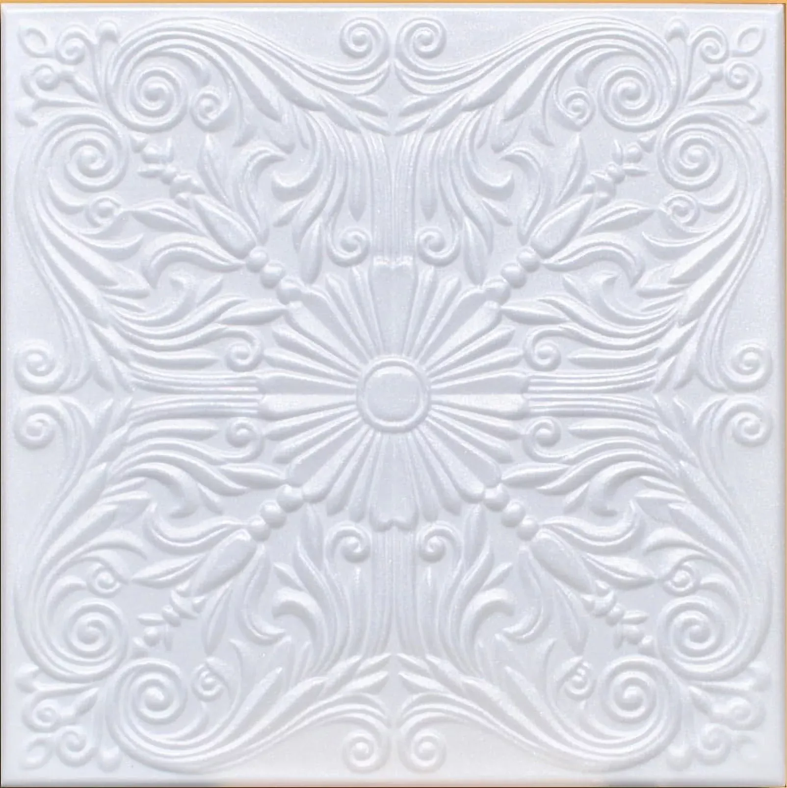 Antique Ceilings White Styrofoam Ceiling Tile Astana (Package of 8 Tiles) - Same As Spanish Silver and R139