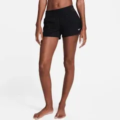 New Nike Women&#x27;s Solid Element Swim Board Shorts in Black Size XL