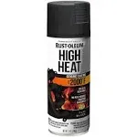 Rust-Oleum 248903 Automotive 12-Ounce High Heat 2000 Degree Spray Paint, Flat Black