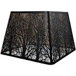 ALUCSET Tree Pattern Metal Square Lampshade