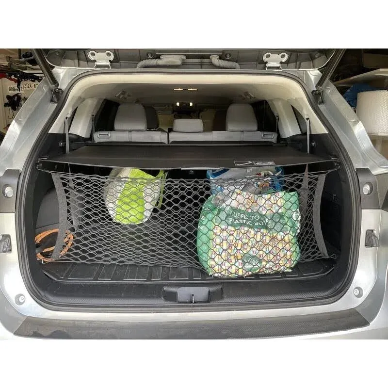 Eaccessories ea Trunk Organizer Cargo Net for Toyota Grand Highlander 2024 Envelope Style Cargo Net for Suvpremium Mesh Car Trunk Organizer Vehicle