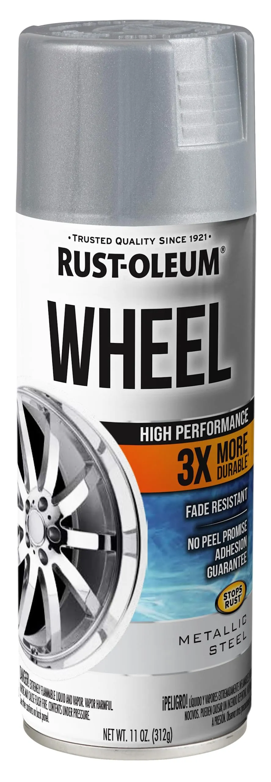 Rust-Oleum - 248929 - RUST-OLEUM Wheel Paint: Wheel Paint, Exterior, Clear, Metal/Plastic, Solvent, Acrylic, High-Gloss