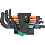 Wera 950/9 Hex-Plus Multicolour 2 L-Key Set Metric BlackLaser