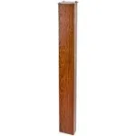 Mail Boss 7124 in- Ground Steel Mounting Mailbox Post, Wood Grain