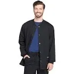 Cherokee Workwear WW360 Men's Snap Front Jacket - Black, 2XL